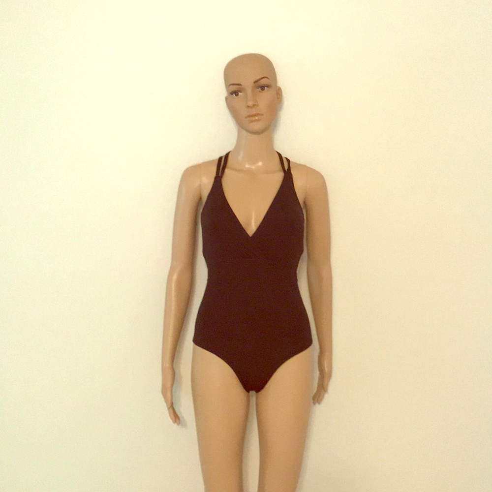 Sun Lab Swim Black Swimsuit One Piece size Small